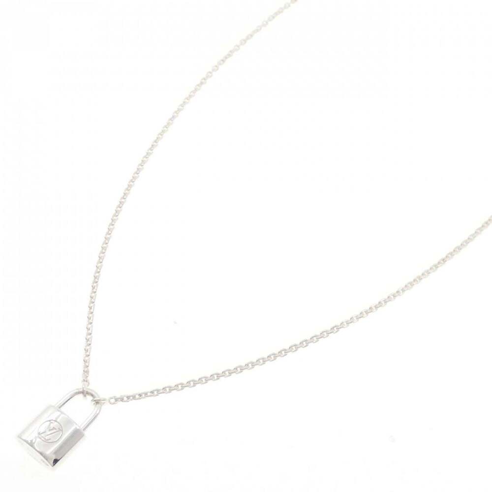 LOUIS VUITTON Silver Lockit Necklace - Picture 2 of 6